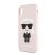 Karl Lagerfeld Apple iPhone XR (6.1) hátlapvédő tok pink (KLHCI61SLFKPI)
