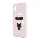 Karl Lagerfeld Apple iPhone XR (6.1) hátlapvédő tok pink (KLHCI61SLFKPI)