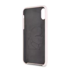   Karl Lagerfeld Apple iPhone XR (6.1) hátlapvédő tok pink (KLHCI61SLFKPI)