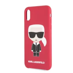   Karl Lagerfeld Apple iPhone X / XS Iconic Full Body hátlapvédő tok piros (KLHCPXSLFKRE)