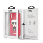 Karl Lagerfeld Apple iPhone X / XS Iconic Full Body hátlapvédő tok piros (KLHCPXSLFKRE)
