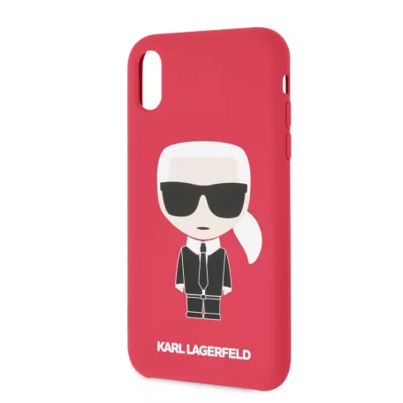Karl Lagerfeld Apple iPhone XR (6.1) Iconic Full Body hátlapvédő tok piros (KLHCI61SLFKRE)