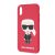 Karl Lagerfeld Apple iPhone XR (6.1) Iconic Full Body hátlapvédő tok piros (KLHCI61SLFKRE)