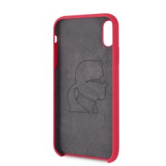   Karl Lagerfeld Apple iPhone XR (6.1) Iconic Full Body hátlapvédő tok piros (KLHCI61SLFKRE)