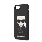 Karl Lagerfeld Apple iPhone 7 / 8 / SE2 / SE3 (4.7) Iconic Glitter hátlapvédő tok fekete (KLHCI8ICGBK)