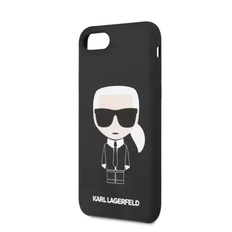 Karl Lagerfeld Apple iPhone 7 / 8 / SE2 / SE3 (4.7) Iconic Glitter hátlapvédő tok fekete (KLHCI8ICGBK)