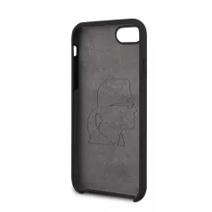   Karl Lagerfeld Apple iPhone 7 / 8 / SE2 / SE3 (4.7) Iconic Glitter hátlapvédő tok fekete (KLHCI8ICGBK)