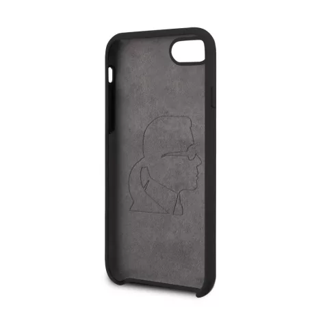 Karl Lagerfeld Apple iPhone 7 / 8 / SE2 / SE3 (4.7) Iconic Glitter hátlapvédő tok fekete (KLHCI8ICGBK)