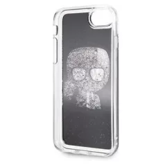   Karl Lagerfeld Apple iPhone 7 / 8 / SE2 / SE3 (4.7) Iconic Full Body Glitter hátlapvédő tok fekete (KLHCI8DLFKBK)