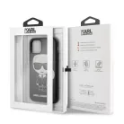 Karl Lagerfeld Apple iPhone 11 Pro (5.8) 2019 Embossed hátlapvédő tok fekete (KLHCN58IKPUBK)