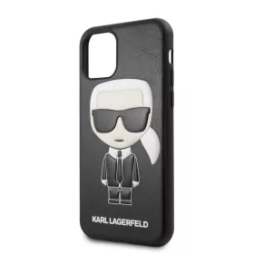   Karl Lagerfeld Apple iPhone 11 (6.1) 2019 Embossed hátlapvédő tok fekete (KLHCN61IKPUBK)