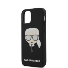   Karl Lagerfeld Apple iPhone 11 Pro Max (6.5) 2019 Embossed hátlapvédő tok fekete (KLHCN65IKPUBK)