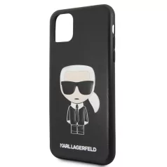   Karl Lagerfeld Apple iPhone 11 Pro Max (6.5) 2019 Embossed hátlapvédő tok fekete (KLHCN65IKPUBK)