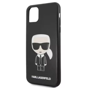   Karl Lagerfeld Apple iPhone 11 Pro Max (6.5) 2019 Embossed hátlapvédő tok fekete (KLHCN65IKPUBK)