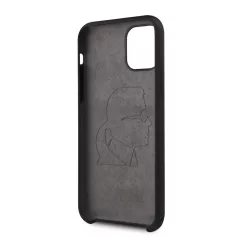  Karl Lagerfeld Apple iPhone 11 Pro (5.8) 2019 Iconic hátlapvédő tok fekete (KLHCN58SLFKBK)