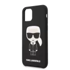 Karl Lagerfeld Apple iPhone 11 (6.1) 2019 Iconic hátlapvédő tok fekete (KLHCN61SLFKBK)