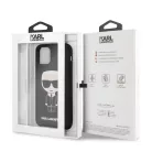 Karl Lagerfeld Apple iPhone 11 (6.1) 2019 Iconic hátlapvédő tok fekete (KLHCN61SLFKBK)