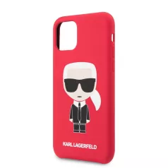   Karl Lagerfeld Apple iPhone 11 Pro (5.8) 2019 Iconic Body hátlapvédő tok piros (KLHCN58SLFKRE)