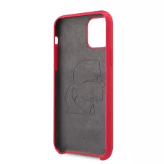   Karl Lagerfeld Apple iPhone 11 Pro (5.8) 2019 Iconic Body hátlapvédő tok piros (KLHCN58SLFKRE)