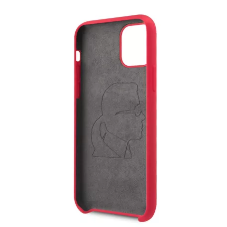 Karl Lagerfeld Apple iPhone 11 (6.1) 2019 Iconic Body hátlapvédő tok piros (KLHCN61SLFKRE)