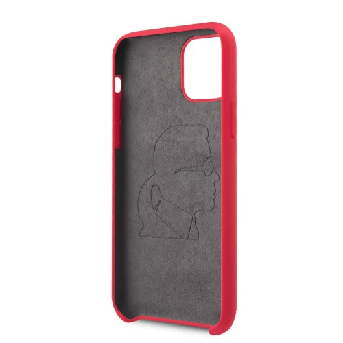 Karl Lagerfeld Apple iPhone 11 (6.1) 2019 Iconic Body hátlapvédő tok piros (KLHCN61SLFKRE)