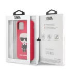 Karl Lagerfeld Apple iPhone 11 (6.1) 2019 Iconic Body hátlapvédő tok piros (KLHCN61SLFKRE)