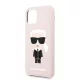 Karl Lagerfeld Apple iPhone 11 (6.1) 2019 Full Body hátlapvédő tok pink (KLHCN61SLFKPI)