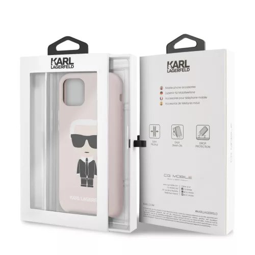 Karl Lagerfeld Apple iPhone 11 (6.1) 2019 Full Body hátlapvédő tok pink (KLHCN61SLFKPI)