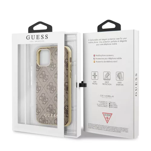Guess Apple iPhone 11 Pro (5.8) 2019 Charms Hard Case hátlapvédő tok barna (GUHCN58G4GB)