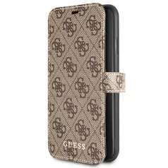   Guess Apple iPhone 11 Pro Max (6.5) 2019 oldalra nyíló könyv tok barna (GUFLBKSN654GB)