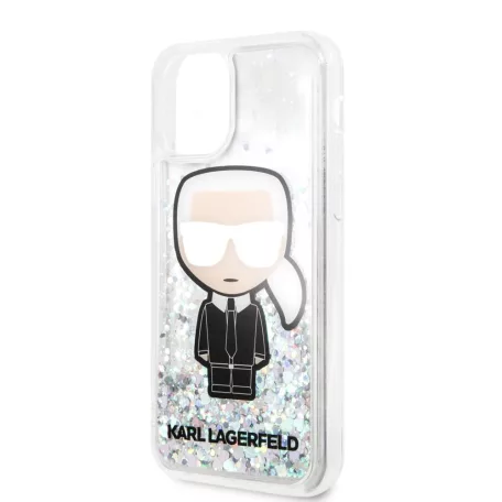 Karl Lagerfeld Apple iPhone 11 Pro (5.8) 2019 Glitter Iridescente hátlapvédő tok fekete (KLHCN58LGIRKL)