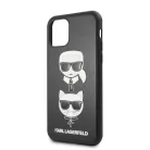 Karl Lagerfeld and Choupette Apple iPhone 11 (6.1) 2019 hátlapvédő tok fekete (KLHCN61KICKC)