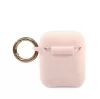 Guess Apple AirPods 1/2 szilikon tok pink (GUACCSILGLLP)