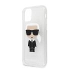Karl Lagerfeld Apple iPhone 11 (6.1) 2019 Glitter Iconic hátlapvédő tok ezüst (KLHCN61TPUTRIKSI)