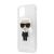 Karl Lagerfeld Apple iPhone 11 (6.1) 2019 Glitter Iconic hátlapvédő tok ezüst (KLHCN61TPUTRIKSI)
