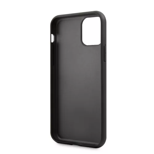 Karl Lagerfeld Apple iPhone 11 Pro (5.8) 2019 Embossed Glitter hátlapvédő tok fekete (KLHCN58GLBK)