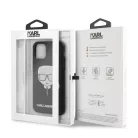 Karl Lagerfeld Apple iPhone 11 Pro (5.8) 2019 Embossed Glitter hátlapvédő tok fekete (KLHCN58GLBK)