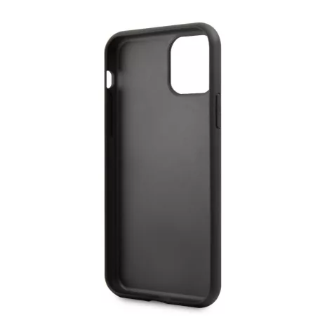 Karl Lagerfeld Apple iPhone 11 (6.1) 2019 Embossed Glitter hátlapvédő tok fekete (KLHCN61GLBK)
