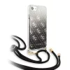 Guess Apple iPhone 7 / 8 / SE2 / SE3 (4.7) 4G Electroplated hátlapvédő tok fekete (GUHCI8WO4GBK)
