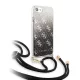 Guess Apple iPhone 7 / 8 / SE2 / SE3 (4.7) 4G Electroplated hátlapvédő tok fekete (GUHCI8WO4GBK)