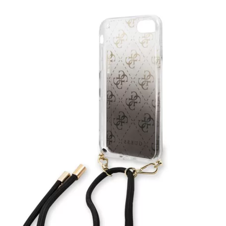 Guess Apple iPhone 7 / 8 / SE2 / SE3 (4.7) 4G Electroplated hátlapvédő tok fekete (GUHCI8WO4GBK)