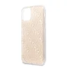Guess 4G Glitter Apple iPhone 11 (6.1) 2019 hátlapvédő tok arany (GUHCN61PCU4GLG)