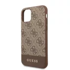 Guess Apple iPhone 11 Pro (5.8) 2019 4G Stripe hátlapvédő tok barna (GUHCN58G4GLBR)