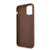 Guess Apple iPhone 11 (6.1) 2019 4G Stripe hátlapvédő tok barna (GUHCN61G4GLBR)