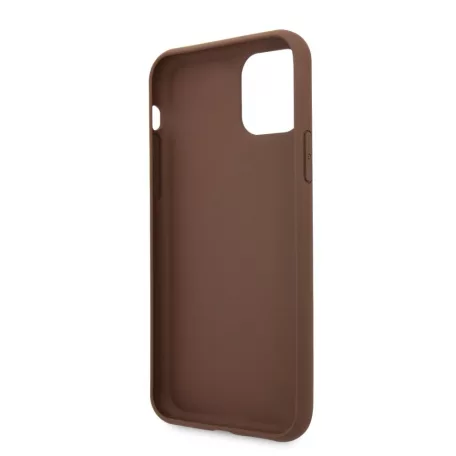 Guess Apple iPhone 11 Pro Max (6.5) 2019 4G Stripe hátlapvédő tok barna (GUHCN65G4GLBR)