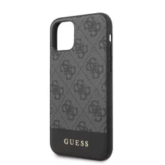   Guess Apple iPhone 11 (6.1) 2019 Stripe hátlapvédő tok szürke (GUHCN61G4GLGR)