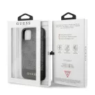 Guess Apple iPhone 11 (6.1) 2019 Stripe hátlapvédő tok szürke (GUHCN61G4GLGR)
