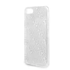 Guess Apple iPhone 7 / 8 / SE2 / SE3 (4.7) Glitter 4G Peony hátlapvédő tok ezüst (GUHCI8PCU4GLSI)