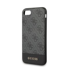   Guess Apple iPhone 7 / 8 / SE2 / SE3 (4.7) Stripe hátlapvédő tok szürke (GUHCI8G4GLGR)