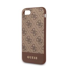   Guess Apple iPhone 7 / 8 / SE2 / SE3 (4.7) 4G Stripe hátlapvédő tok barna (GUHCI8G4GLBR)